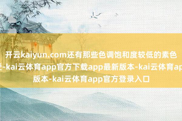开云kaiyun.com还有那些色调饱和度较低的素色衣服都可以收受-kai云体育app官方下载app最新版本-kai云体育app官方登录入口