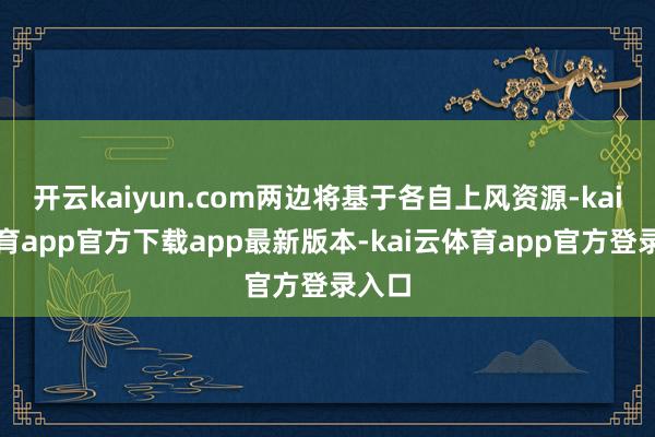 开云kaiyun.com两边将基于各自上风资源-kai云体育app官方下载app最新版本-kai云体育app官方登录入口