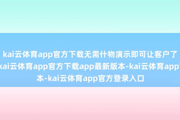 kai云体育app官方下载无需什物演示即可让客户了解家具特质-kai云体育app官方下载app最新版本-kai云体育app官方登录入口